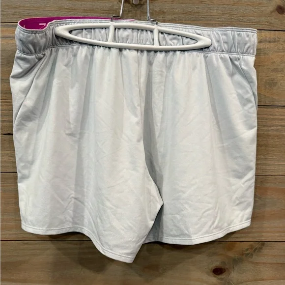 Nike Women's Soft Gray Athletic Shorts - Picture 3 of 4